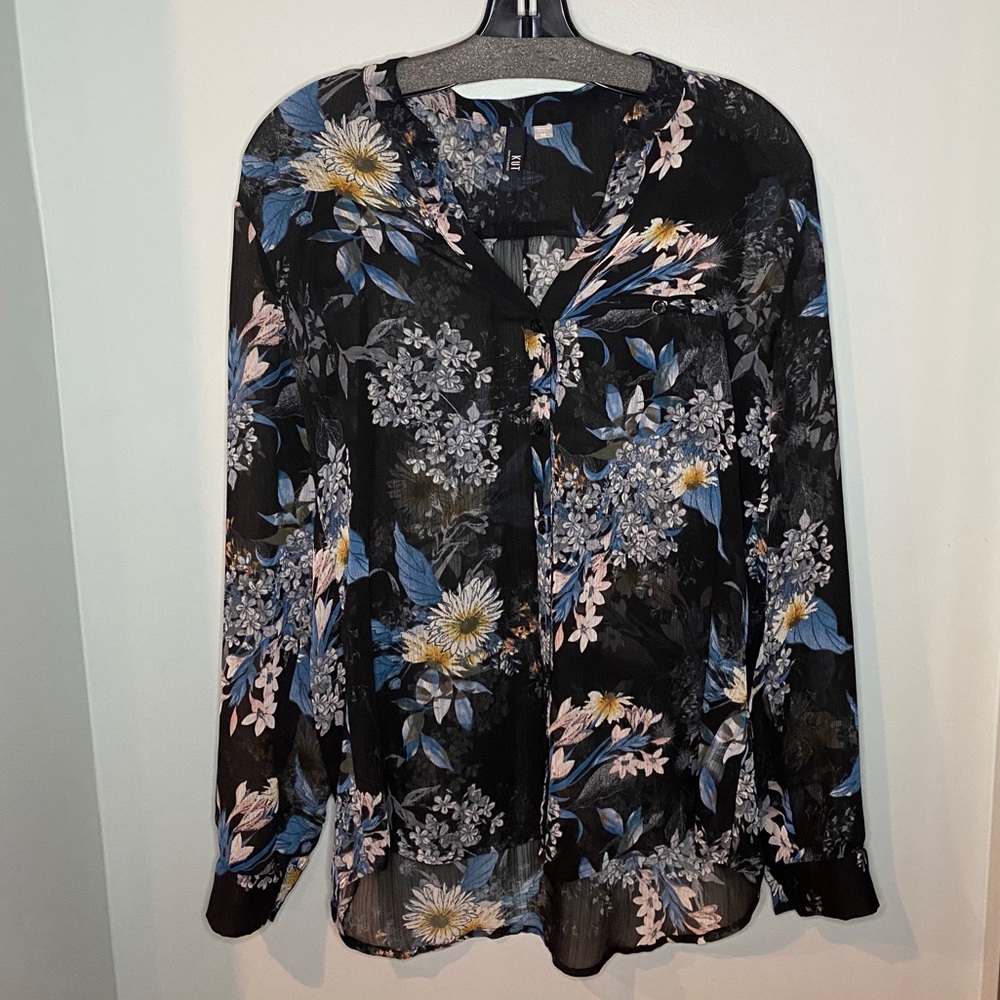 Sheer flowered Blouse Kut from the Kloth Nordstrom